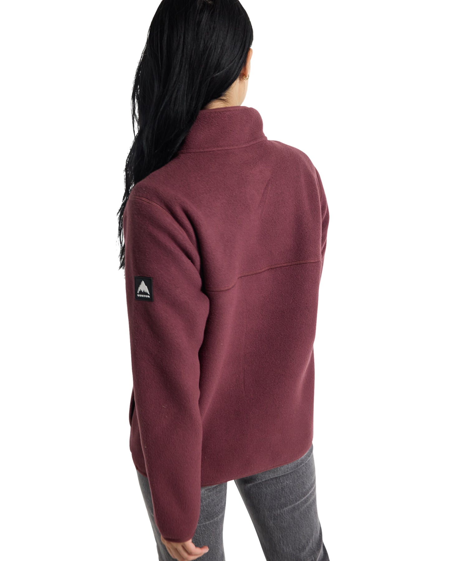 Burton Women's Cinder Fleece Pullover - Almandine Hoodies & Sweatshirts - SnowSkiersWarehouse