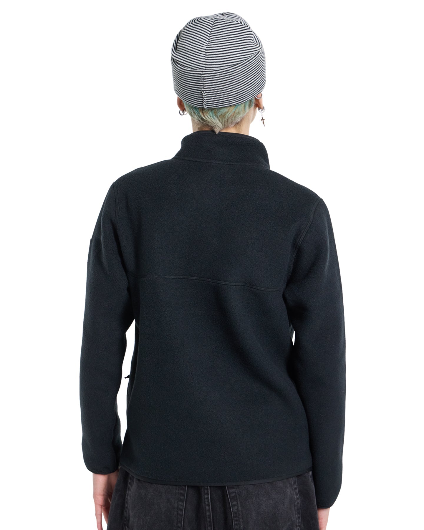 Burton Women's Cinder Fleece Pullover - True Black Hoodies & Sweatshirts - SnowSkiersWarehouse