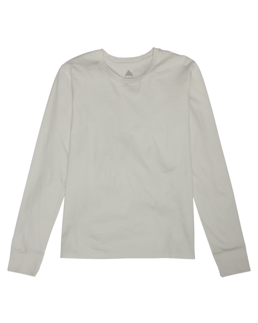 Burton Women's Classic Long Sleeve T-Shirt - Stout White Shirts & Tops - SnowSkiersWarehouse