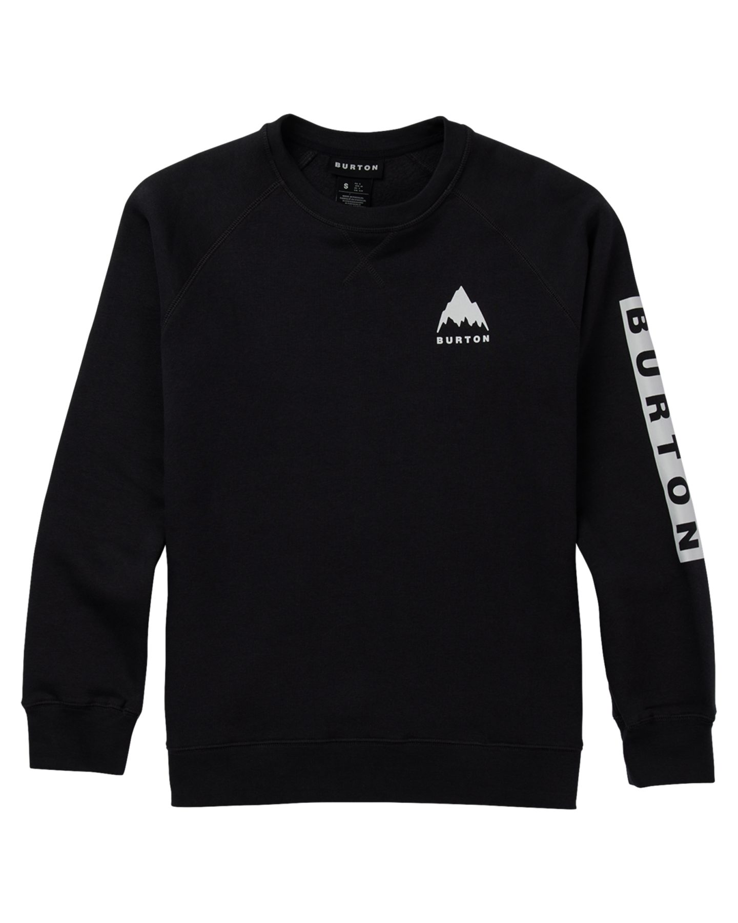 Burton Women's Elite Crewneck - True Black Hoodies & Sweatshirts - Trojan Wake Ski Snow