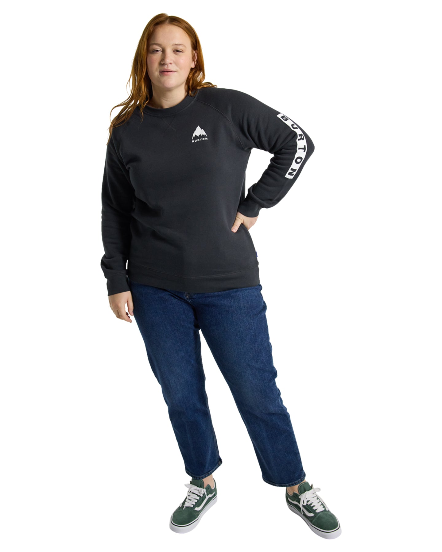 Burton Women's Elite Crewneck - True Black Hoodies & Sweatshirts - Trojan Wake Ski Snow