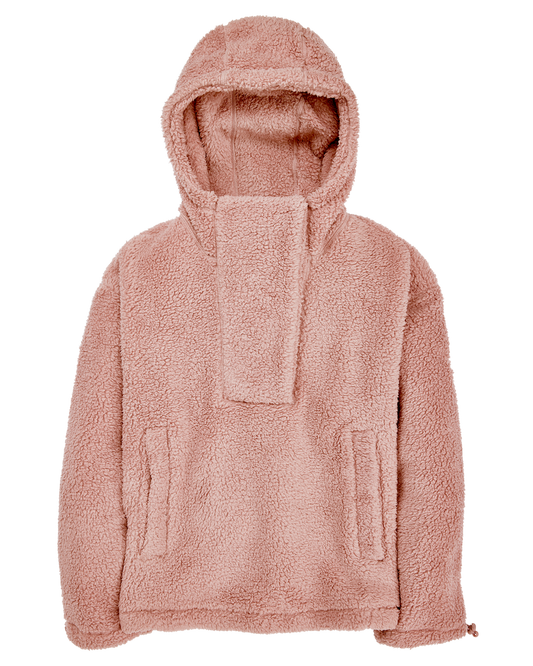 Burton Women's Lemma Fleece Pullover - Powder Blush Hoodies & Sweatshirts - Trojan Wake Ski Snow