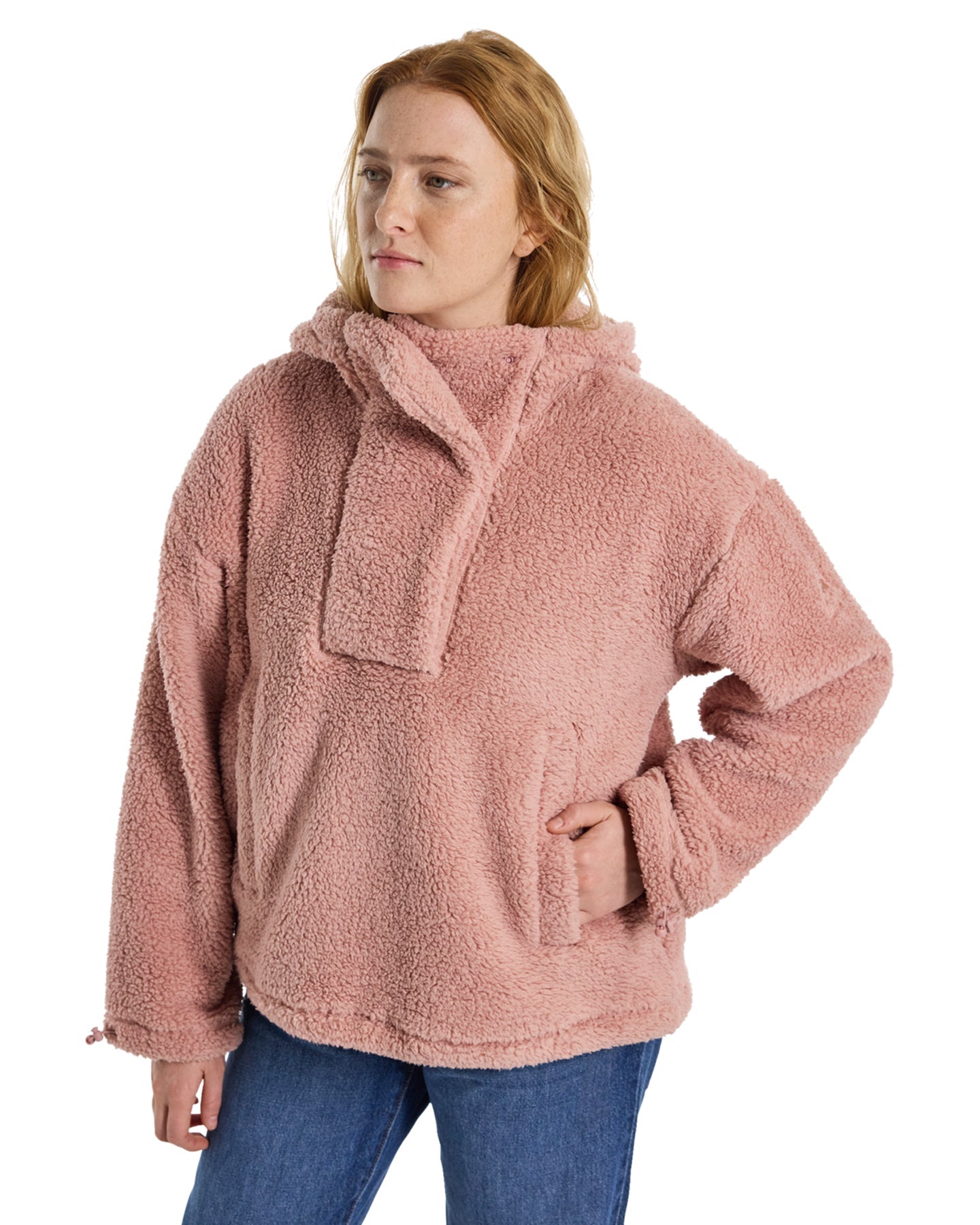 Burton Women's Lemma Fleece Pullover - Powder Blush Hoodies & Sweatshirts - Trojan Wake Ski Snow