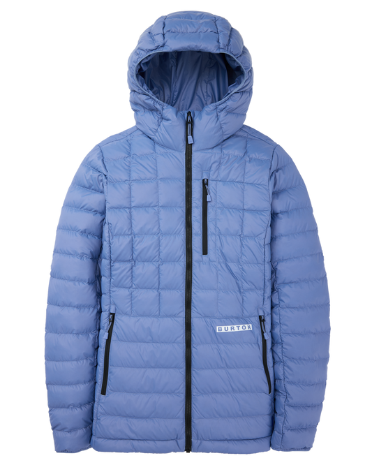 Burton Women's Mid-Heat Hooded Down Insulated Jacket - Slate Blue Women's Jackets - Trojan Wake Ski Snow