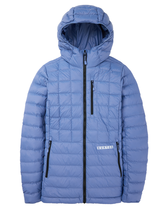 Burton Women's Mid-Heat Hooded Down Insulated Jacket - Slate Blue Jackets - SnowSkiersWarehouse