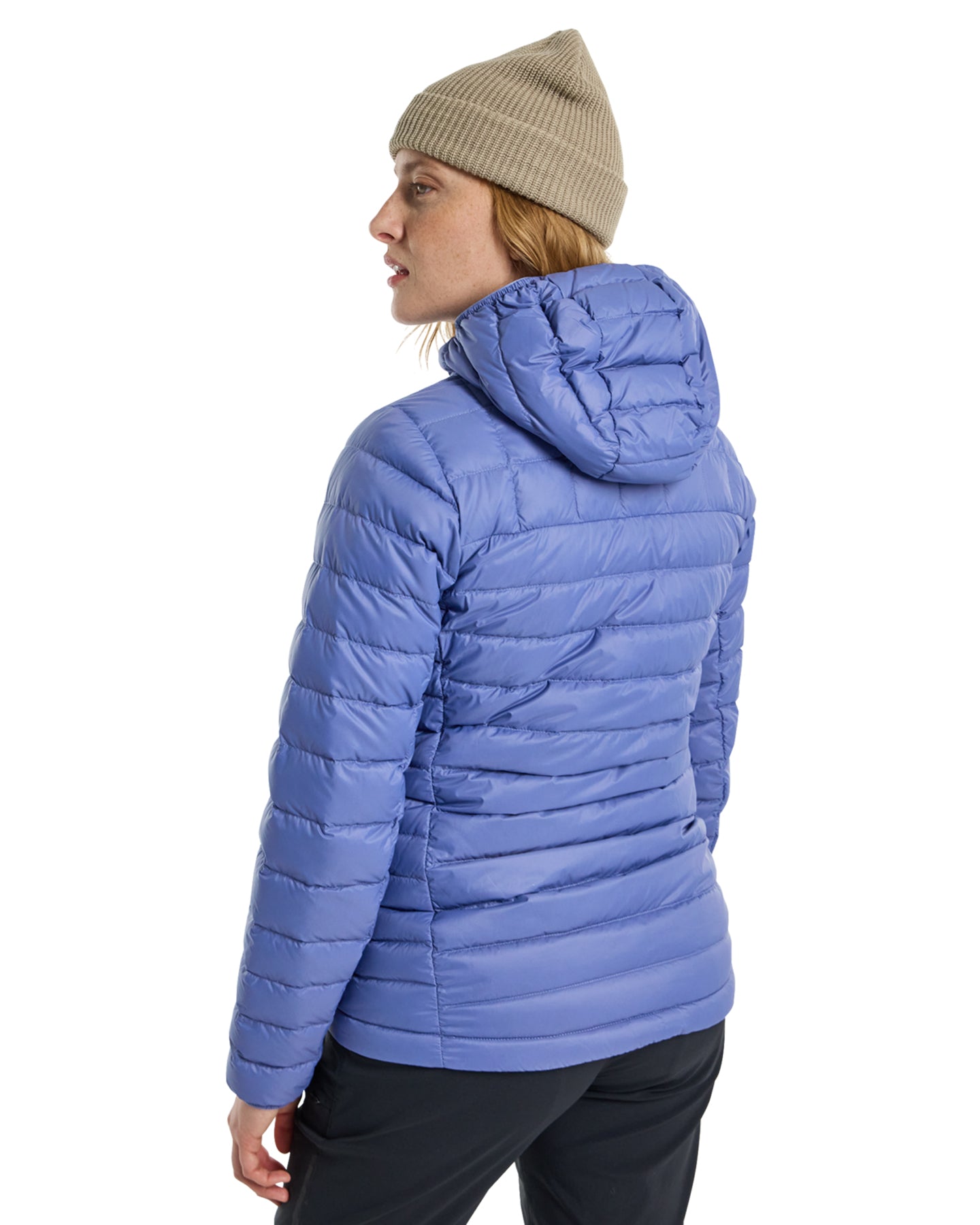 Burton Women's Mid-Heat Hooded Down Insulated Jacket - Slate Blue Jackets - SnowSkiersWarehouse