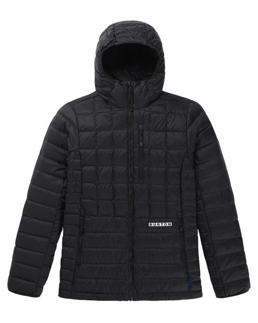 Burton Women's Mid-Heat Hooded Down Insulated Jacket - True Black Women's Jackets - Trojan Wake Ski Snow