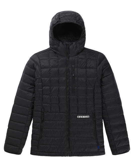 Burton Women's Mid-Heat Hooded Down Insulated Jacket - True Black Jackets - SnowSkiersWarehouse