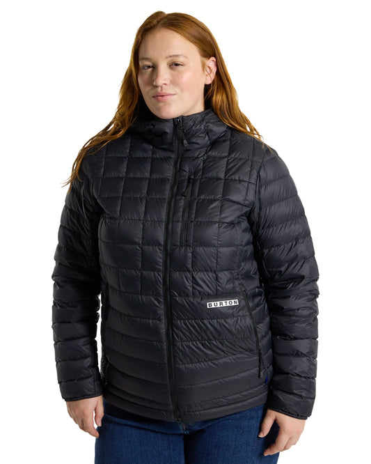 Burton Women's Mid-Heat Hooded Down Insulated Jacket - True Black Women's Jackets - Trojan Wake Ski Snow