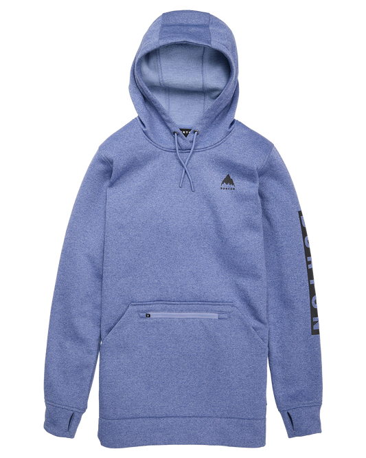 Burton Women's Oak Long Pullover Hoodie - Slate Blue Heather Hoodies & Sweatshirts - Trojan Wake Ski Snow