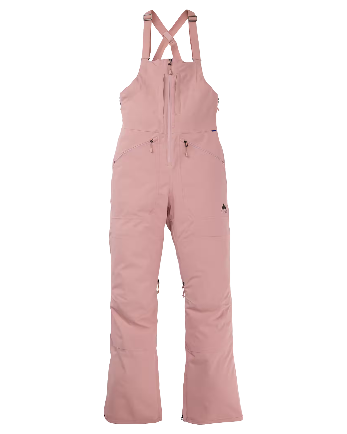 Burton Women's Reserve Stretch 2L Bib Snow Pants - Powder Blush Snow Bibs - Trojan Wake Ski Snow