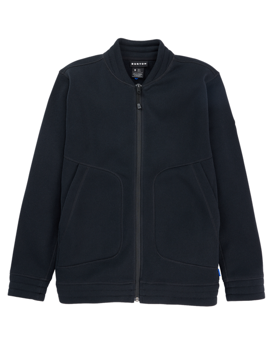 Burton Women's Runin Fleece Full-Zip - True Black Women's Fleece - Trojan Wake Ski Snow