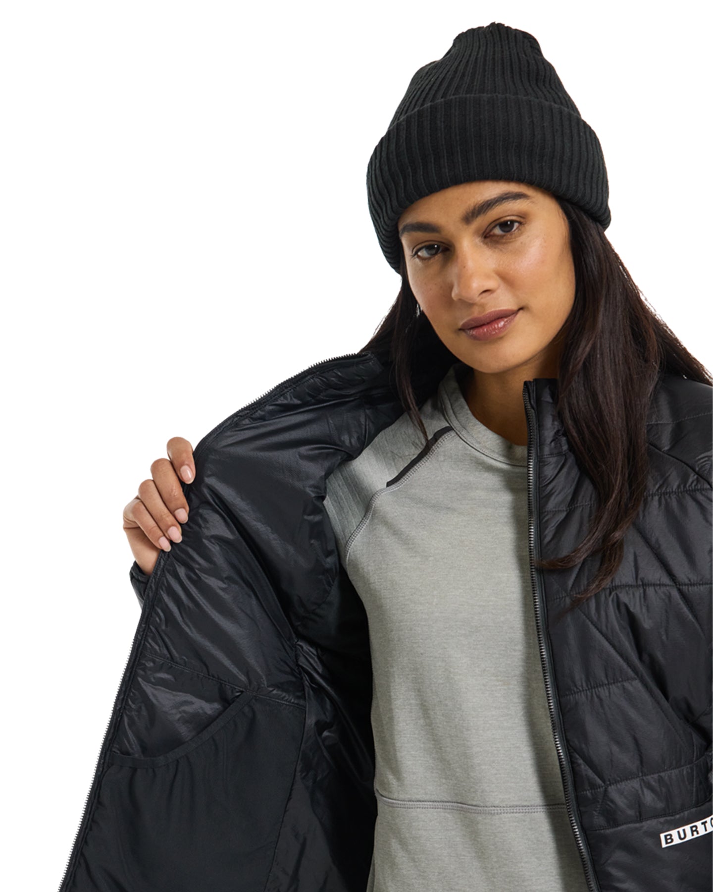 Burton Women's Versatile Heat Synthetic Down Jacket - True Black Jackets - Trojan Wake Ski Snow