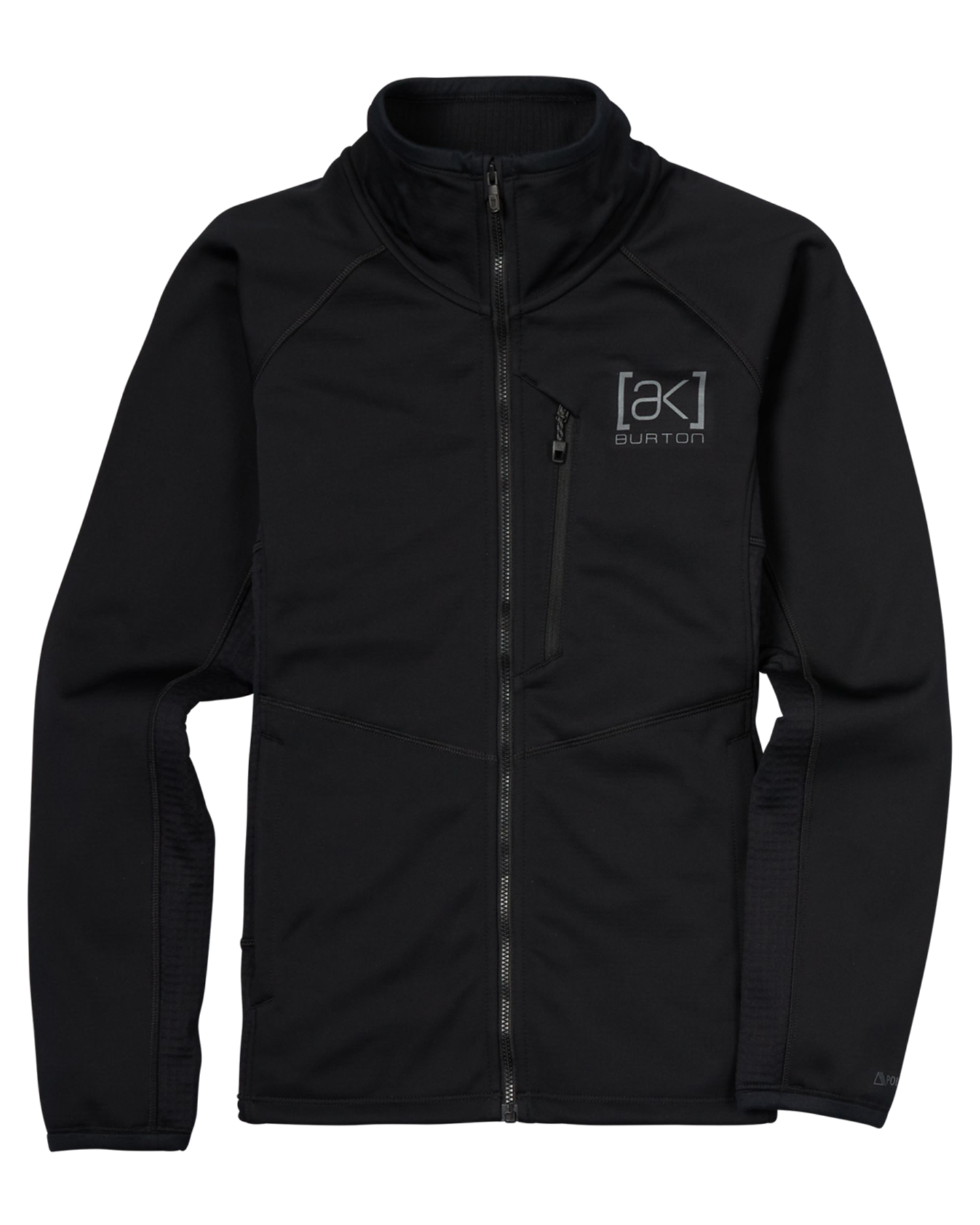 Burton Women's [ak]® Helium Power Grid™ Full-Zip Fleece - True Black Jackets - Trojan Wake Ski Snow