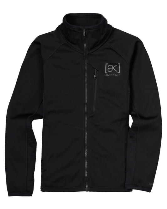 Burton Women's [ak]® Helium Power Grid™ Full-Zip Fleece - True Black Jackets - Trojan Wake Ski Snow