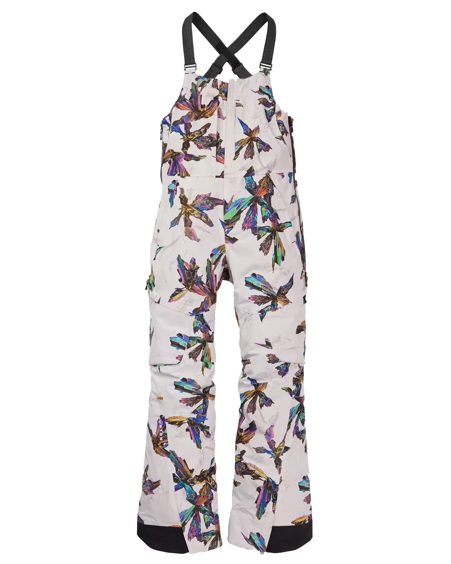 Burton Women's [ak]® Kimmy Gore-Tex 2L Bib Snow Pants - Stout White Crystals Snow Bibs - Trojan Wake Ski Snow