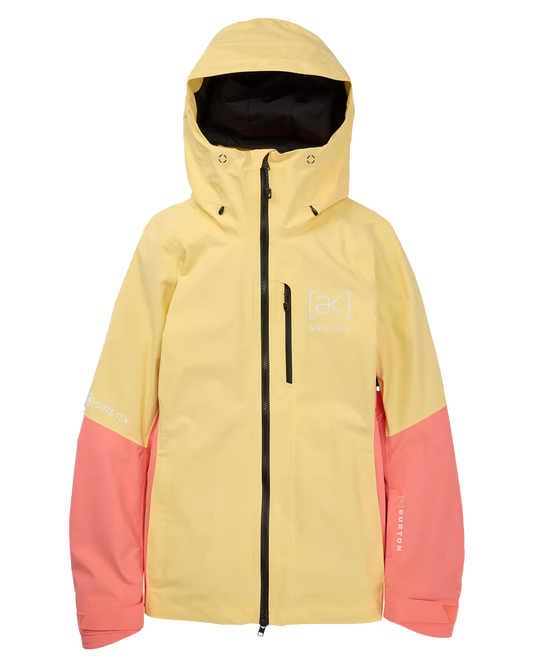 Burton Women's [ak]® Upshift Gore-Tex 2L Snow Jacket - Buttermilk/Reef Pink Snow Jackets - Trojan Wake Ski Snow