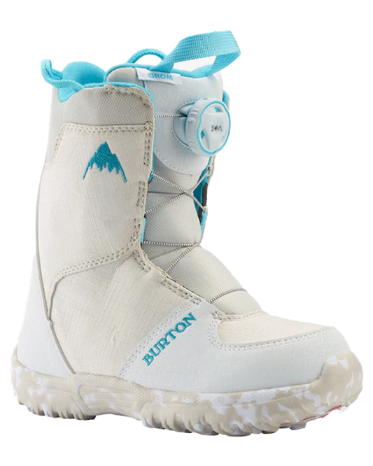 Burton Kids' Grom Boa® Snowboard Boots - White - 2023 Snowboard Boots - Trojan Wake Ski Snow