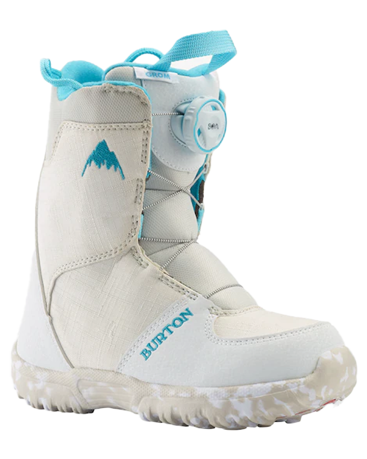 Burton Kids' Grom Boa® Snowboard Boots - White - 2023 Snowboard Boots - Trojan Wake Ski Snow