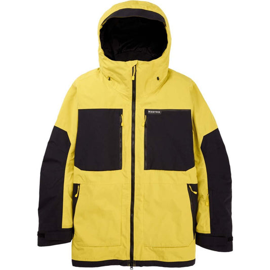 Burton Men's Frostner 2L Snow Jacket - Sulfur/True Black Men's Snow Jackets - Trojan Wake Ski Snow