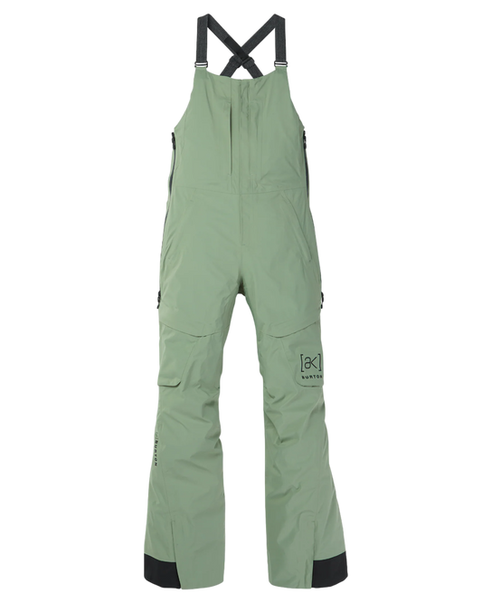 Burton Women's [ak]® Kimmy Gore-Tex 2L Bib Snow Pants - Hedge Green Snow Bibs - Trojan Wake Ski Snow