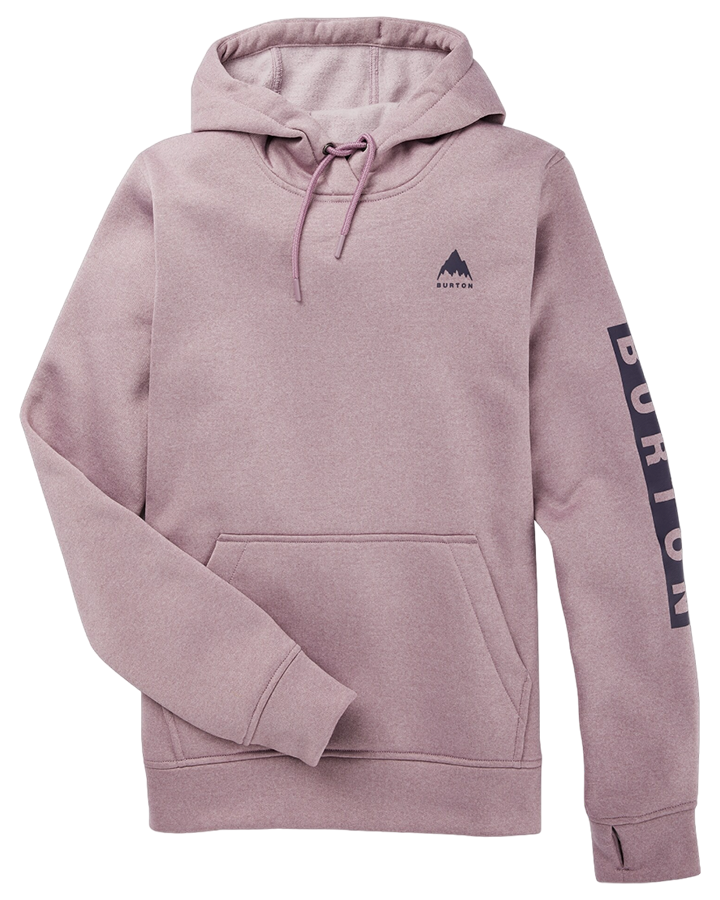 Burton Women's Oak Pullover Hoodie - Elderberry Heather Hoodies & Sweatshirts - Trojan Wake Ski Snow