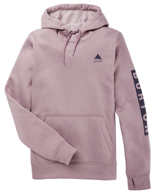 Burton Women's Oak Pullover Hoodie - Elderberry Heather Hoodies & Sweatshirts - Trojan Wake Ski Snow