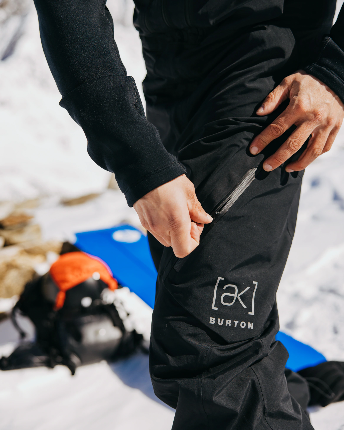 Burton Men's [ak]® Cyclic GORE-TEX® 2L Snow Bib Men's Snow Bibs - Trojan Wake Ski Snow