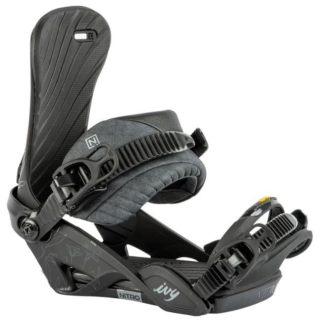 Nitro Ivy Women's Snowboard Bindings - Ultra Black - 2024 Women's Snowboard Bindings - Trojan Wake Ski Snow