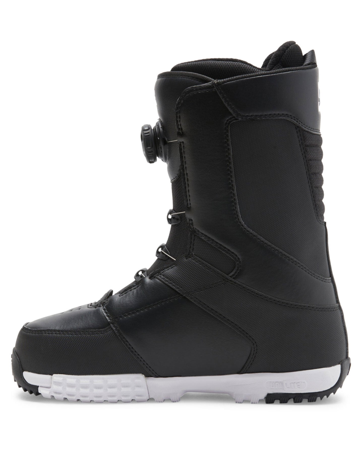 DC Control Boa® Snowboard Boots - Black/Black/White Men's Snowboard Boots - SnowSkiersWarehouse