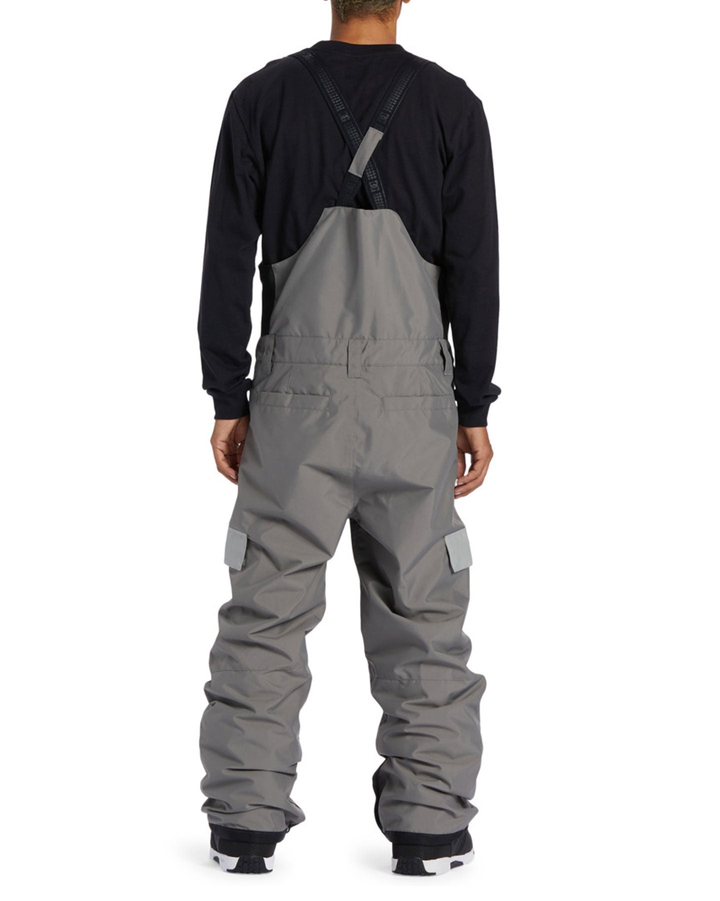 DC Docile Technical Snow Bib Pants - Pewter Snow Bibs - Trojan Wake Ski Snow