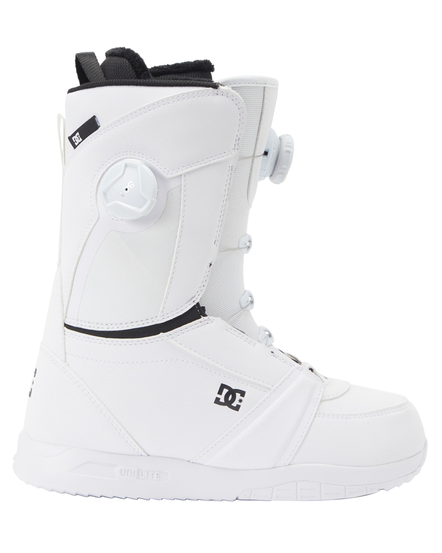 DC Women's Lotus Boa® Snowboard Boots - White/White Snowboard Boots - Womens - SnowSkiersWarehouse
