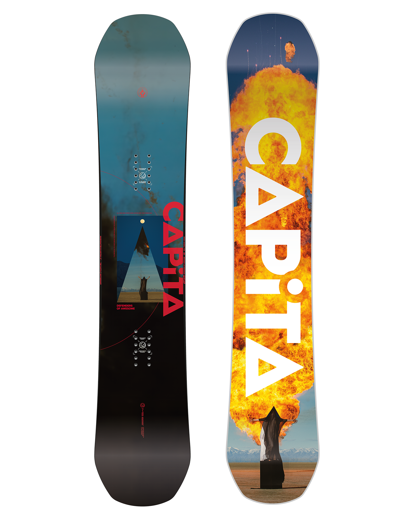 Capita Defenders Of Awesome Snowboard - 2025 Snowboards - Trojan Wake Ski Snow