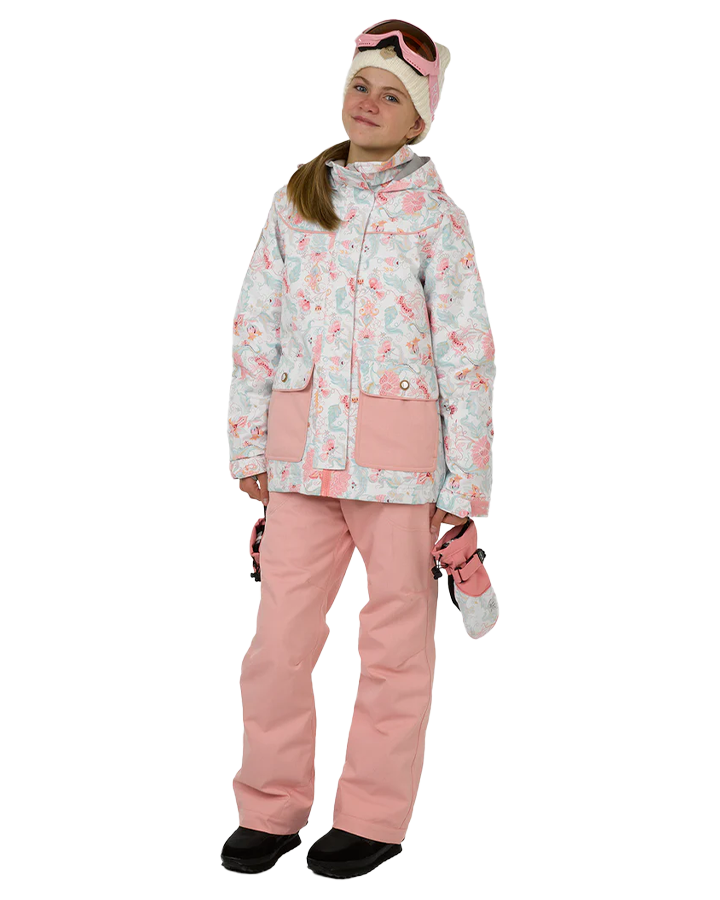 Rojo Elin Girl's Snow Jacket - Royale Snow White - 2023 Snow Jackets - Trojan Wake Ski Snow