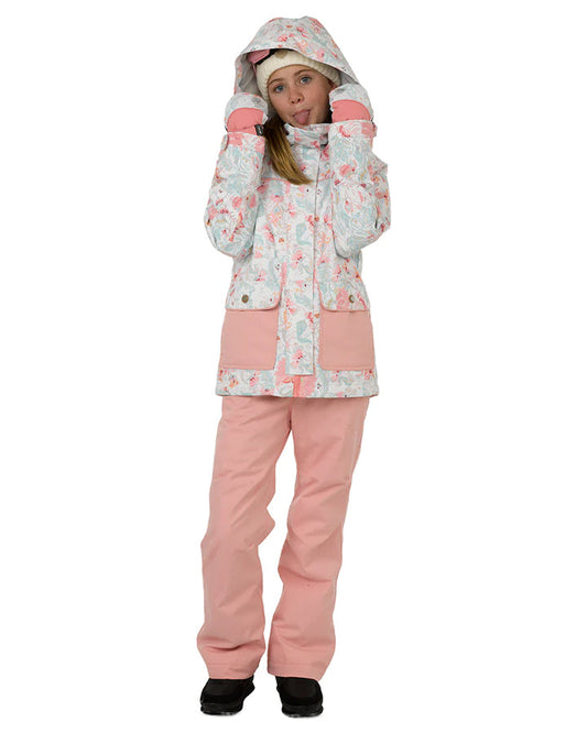 Rojo Elin Girl's Snow Jacket - Royale Snow White - 2023 Kids' Snow Jackets - Trojan Wake Ski Snow