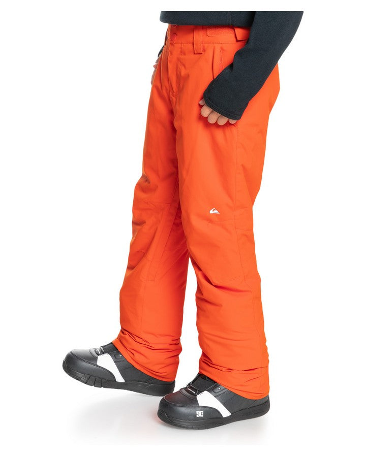 Quiksilver Estate Youth Snow Pant - Pureed Pumpkin - 2023 Snow Pants - Trojan Wake Ski Snow