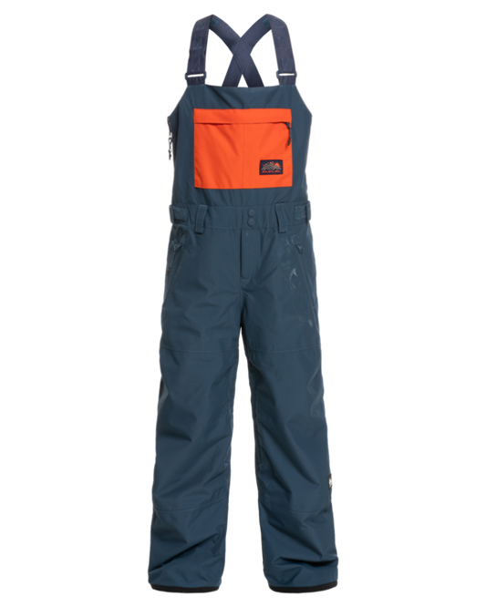 Quiksilver Mash Up Youth Snow Bib - Insignia Blue - 2023 Snow Bibs - Trojan Wake Ski Snow