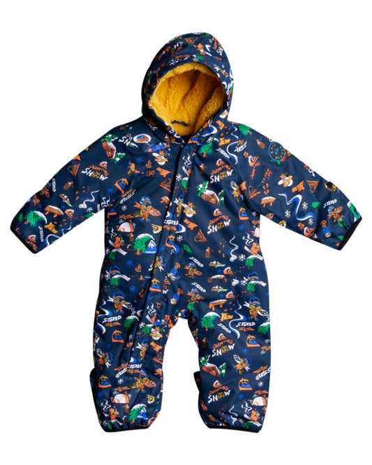 Quiksilver Baby Snow Suit - Insignia Blue Snow Aloha - 2023 Onesies - Trojan Wake Ski Snow