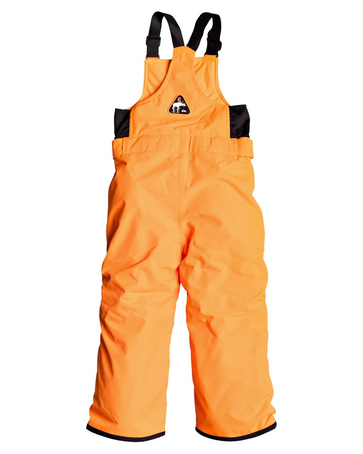 Quiksilver Boogie Kids Snow Bib - Shocking Orange - 2023 Snow Bibs - Trojan Wake Ski Snow