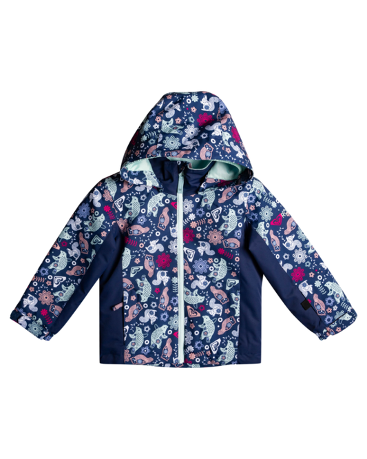 Roxy Snowy Tale Kids Snow Jacket - Medieval Blue Neo - 2023 Snow Jackets - Trojan Wake Ski Snow