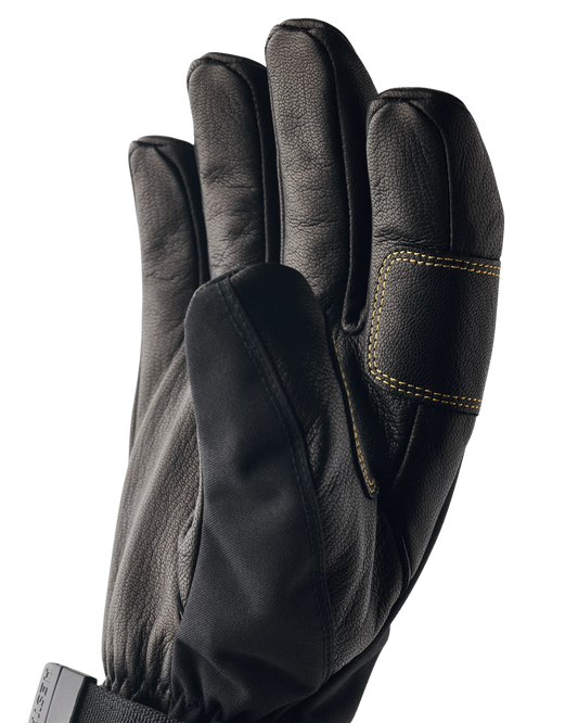 Hestra Army Leather Gore-Tex 5 Finger - Black / Black