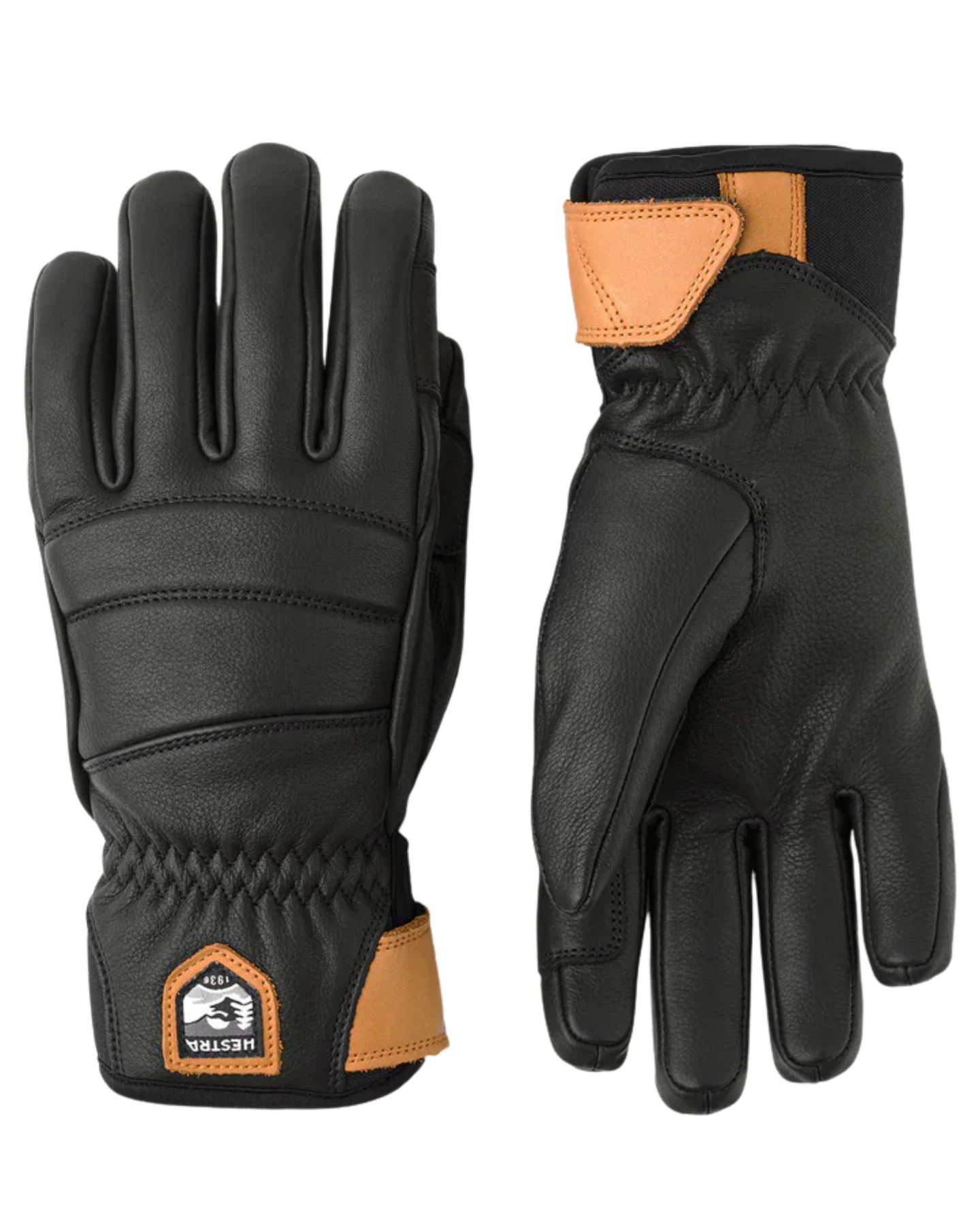 Hestra Women's Leather Fall Line 5 Finger - Black