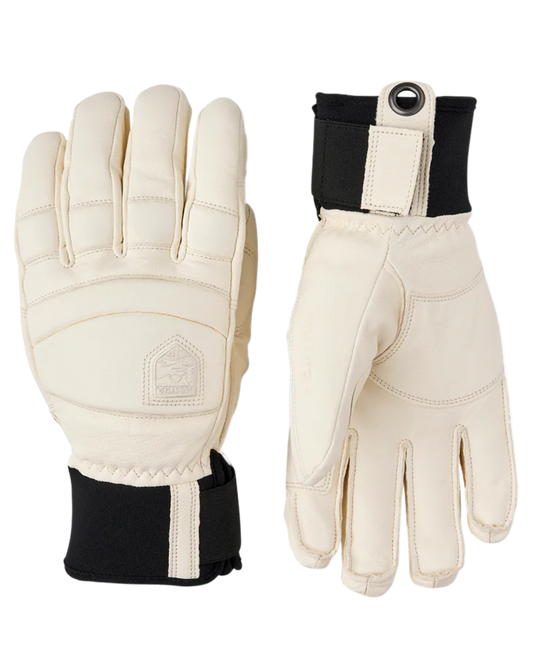 Hestra Women's Leather Fall Line 5 Finger - White