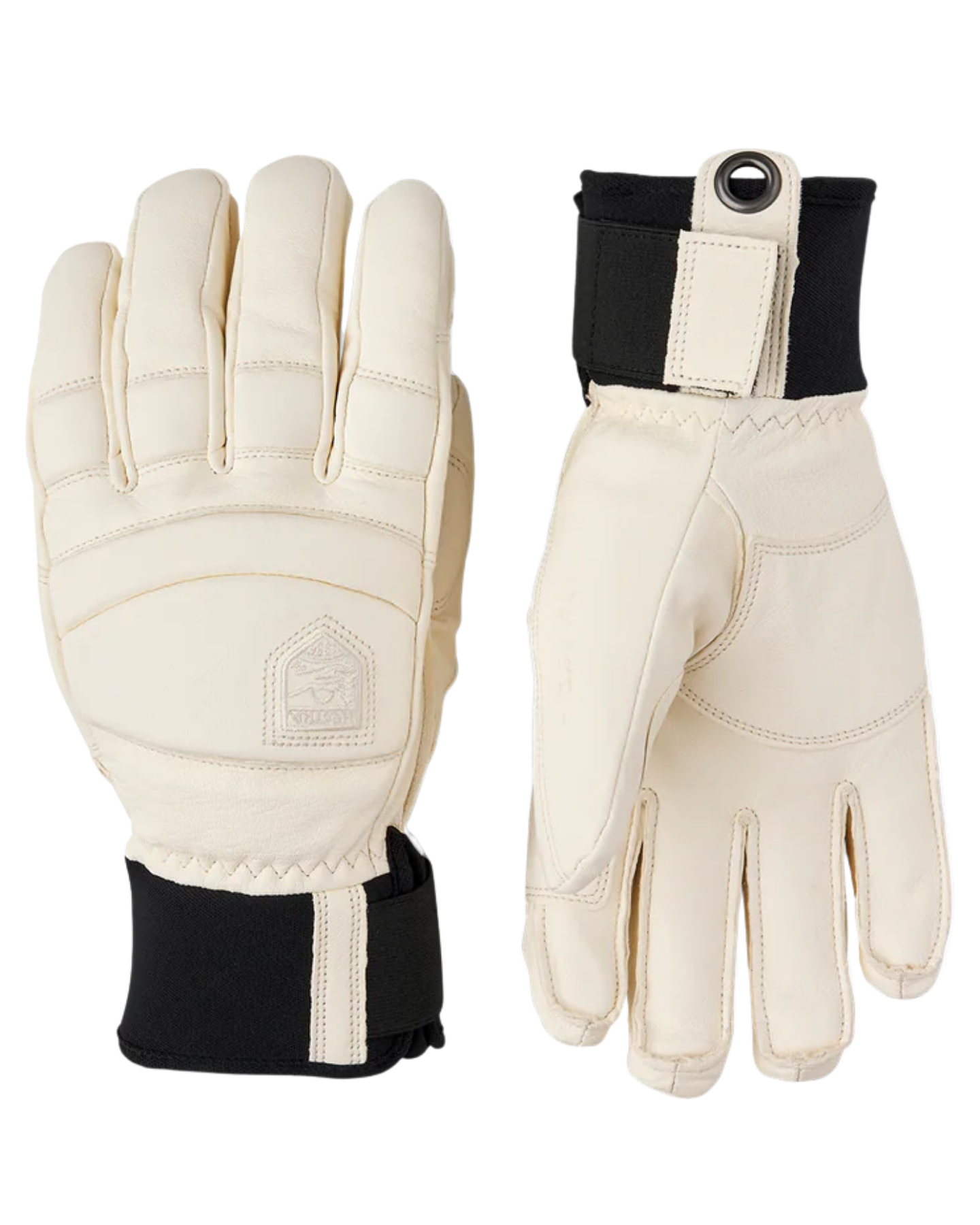 Hestra Women's Leather Fall Line 5 Finger - White