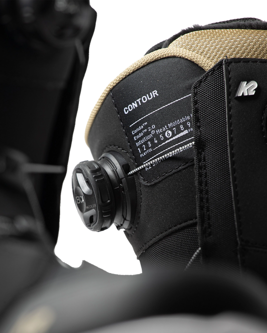 K2 Women's Contour Snowboard Boots - Black Women's Snowboard Boots - Trojan Wake Ski Snow