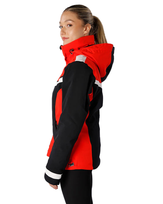 Karbon Solitare Diamond Tech Women's Snow Jacket - Black Women's Snow Jackets - SnowSkiersWarehouse