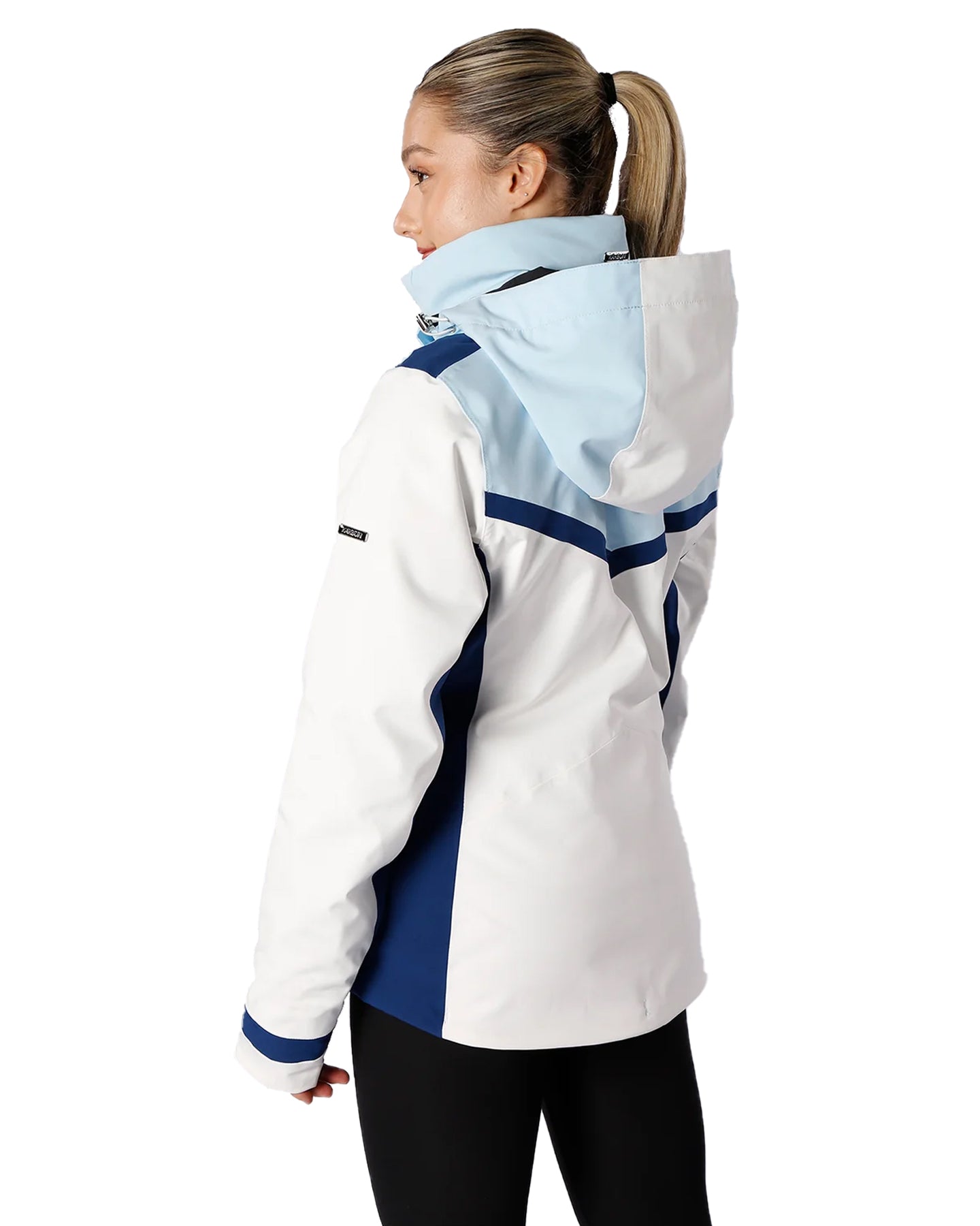 Karbon Solitare Diamond Tech Women's Snow Jacket - Arctic White Women's Snow Jackets - SnowSkiersWarehouse