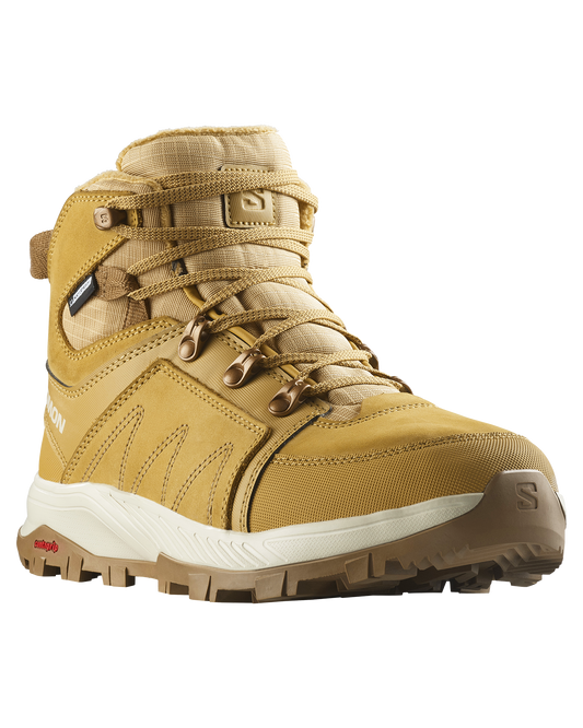 Salomon Women's Outchill Thinsulate™ ClimaSalomon™ Waterproof Hiking Boot - Taffy / Almond Milk / Rawhide Apres Boots - Trojan Wake Ski Snow