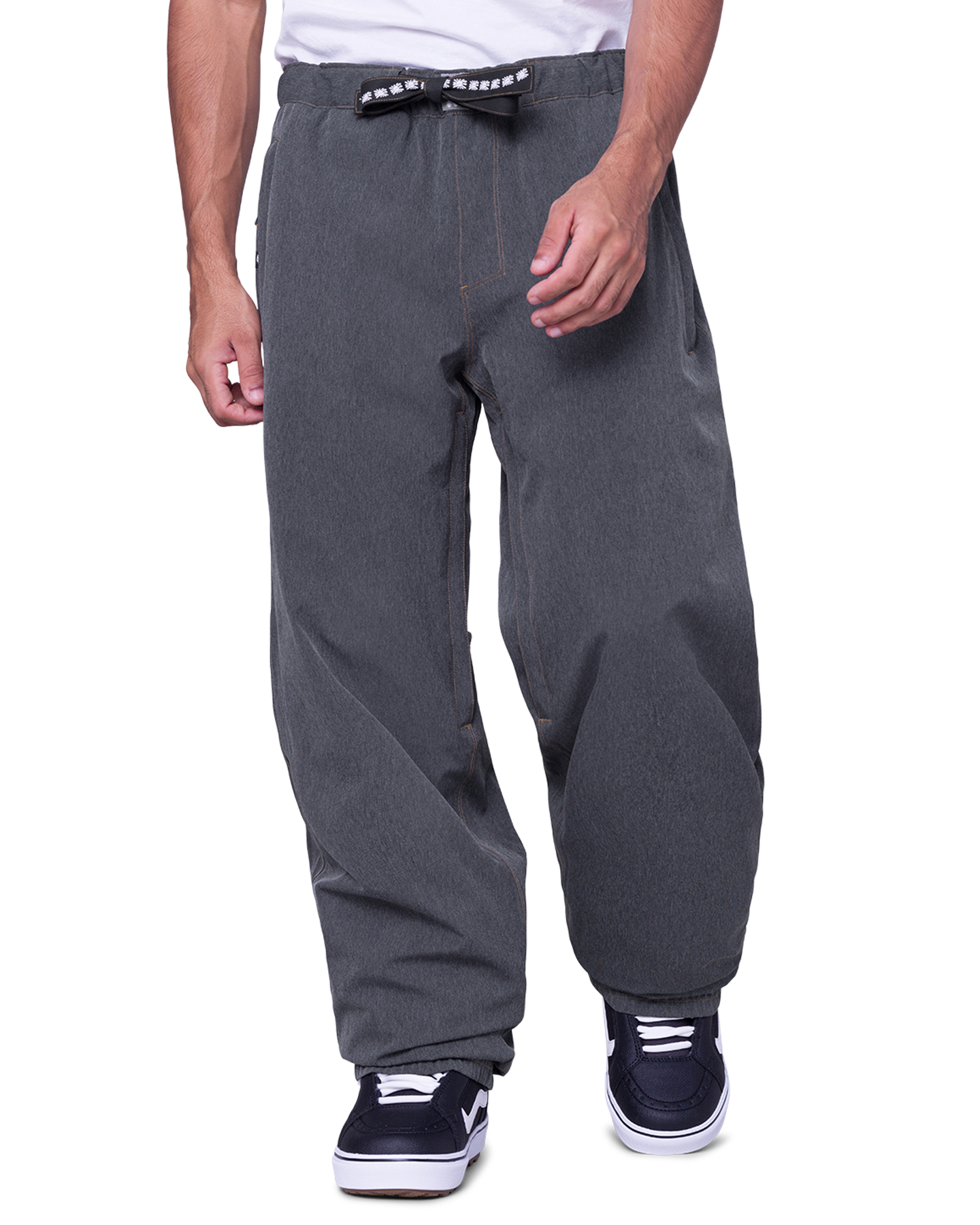 686 Men's Dojo Snow Pants - Black Denim Men's Snow Pants - Trojan Wake Ski Snow