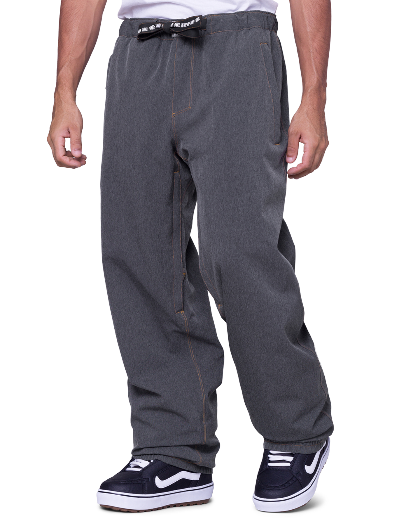 686 Men's Dojo Snow Pants - Black Denim Men's Snow Pants - Trojan Wake Ski Snow